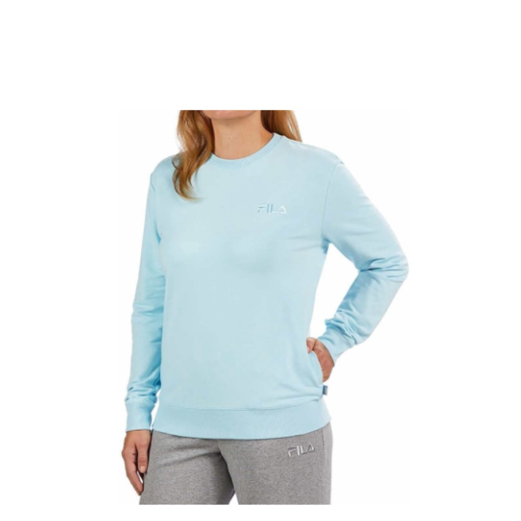 Fila Womens French Terry Crewneck Long Sleeve Sweatshirt